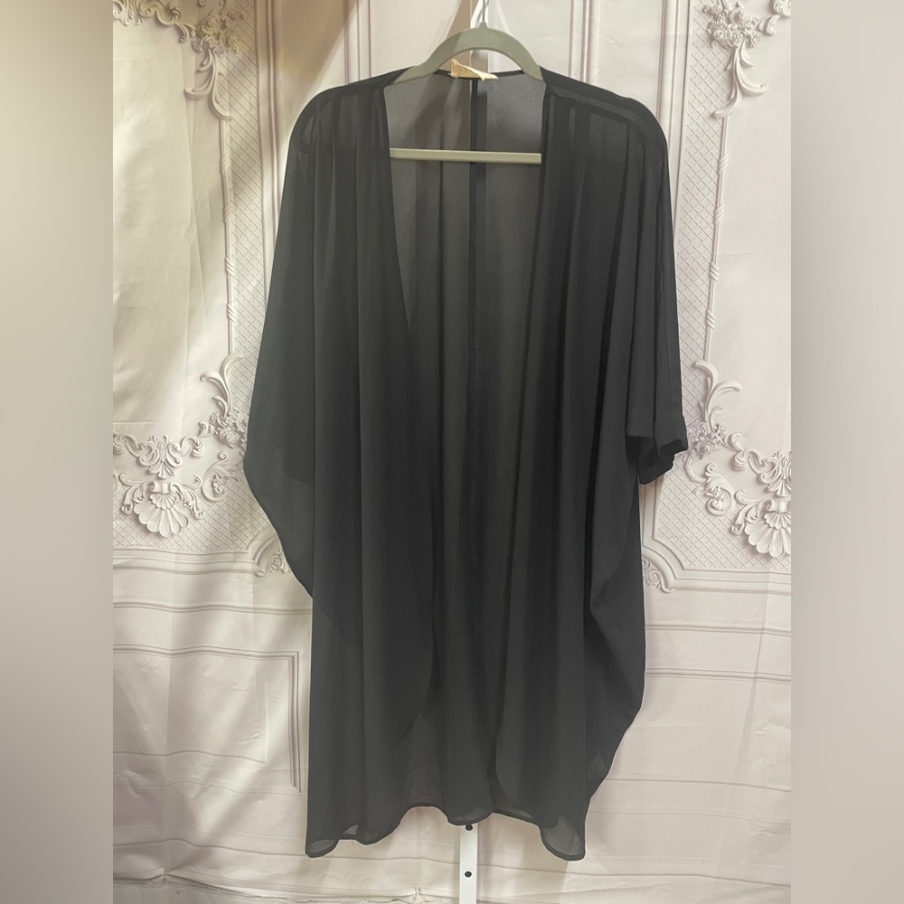 Ninexis black sheer cover up S/M evening, swim everyday wear - Picture 5 of 5